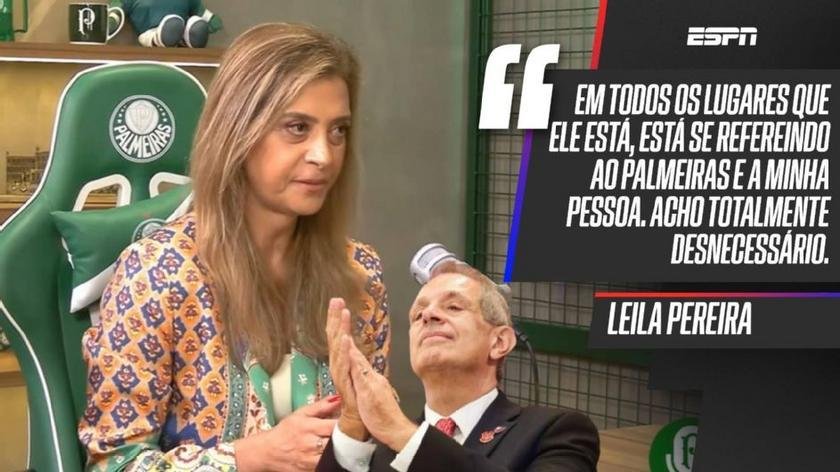 Leila Pereira rechaça críticas de Abel Ferreira sobre Palmeiras e Flamengo