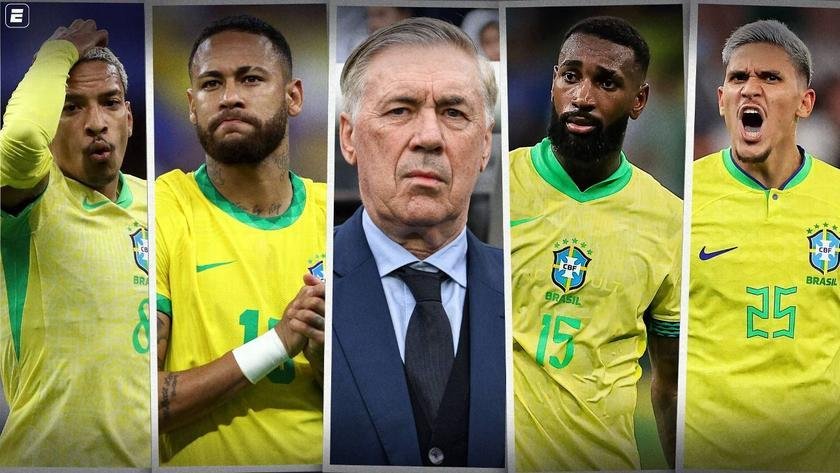 Ancelotti forma pré-lista Copa 2026 Neymar dentro Estêvão fora