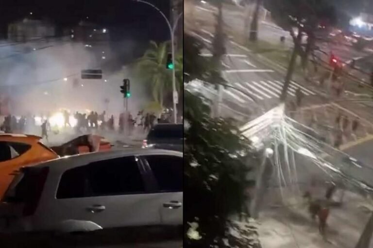 Espectadores feridos após confronto violento Flamengo-Vasco perto do Maracanã