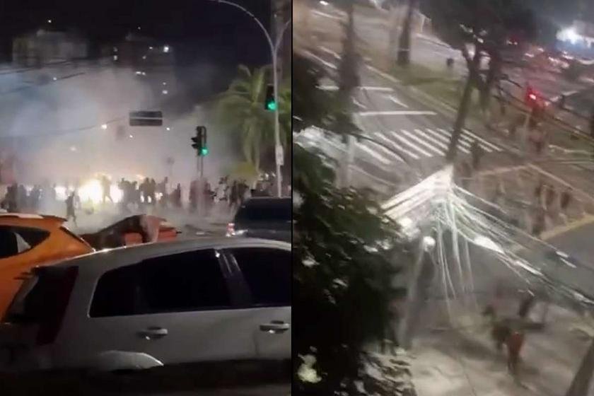 Espectadores feridos após confronto violento Flamengo-Vasco perto do Maracanã