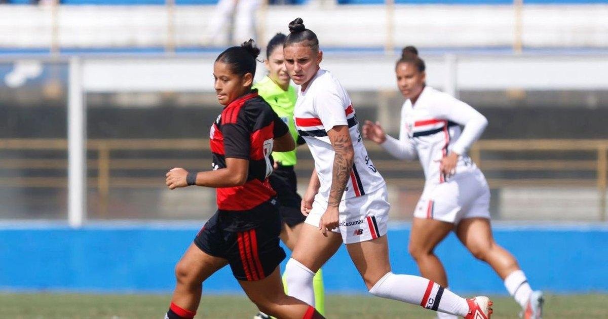 Flamengo derrota São Paulo no jogo de ida da final do Brasileiro Feminino Sub-20