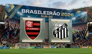 Flamengo e Santos fazem clássico decisivo no Brasileirão Sub-20 hoje à noite