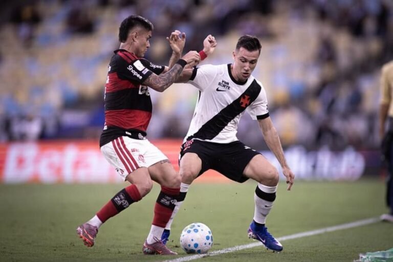 Flamengo lidera no Maracanã até o final, mas Vasco empatia em emocionante clássico carioca.
