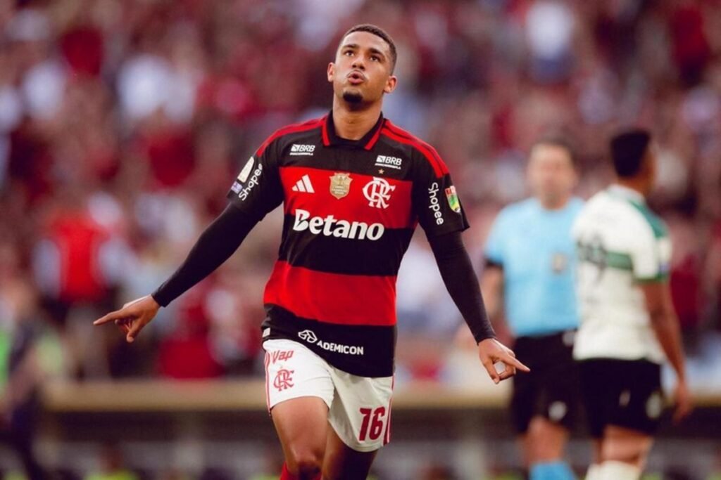 Samuel Lino comanda goleada do Flamengo sobre Coritiba no Brasileirão