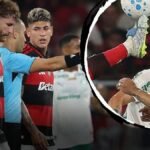 VAR expõe decisão do árbitro sobre expulsão de Carrascal em Flamengo x Palmeiras