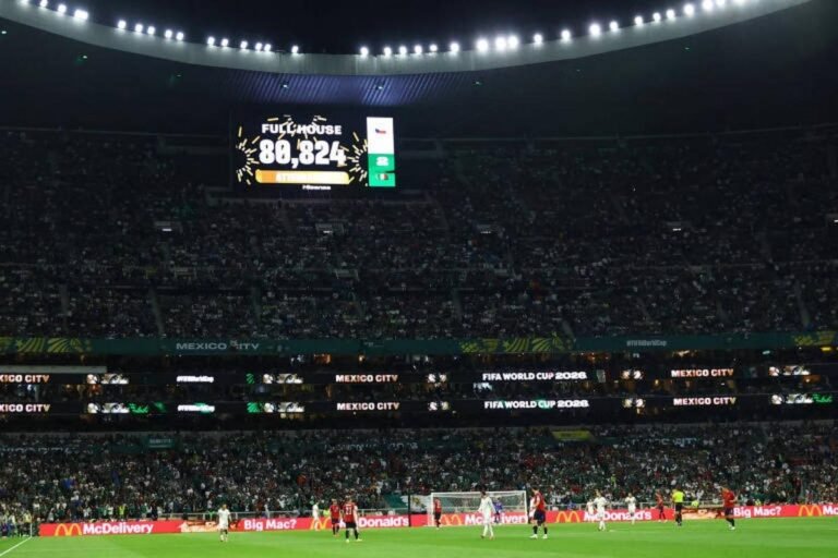 Match between Czech Republic and Mexico at Estadio Azteca, Mexico City. Credit: Pedro Nunes – June 24, 2026/Reuters