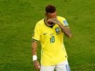 Neymar cries as he returns to the Brazil national team after nearly three years. Photo: Michael Reaves/Getty Images