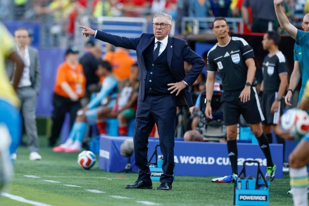 Ancelotti considera estreia na Copa difícil para Seleção após empate com Marrocos