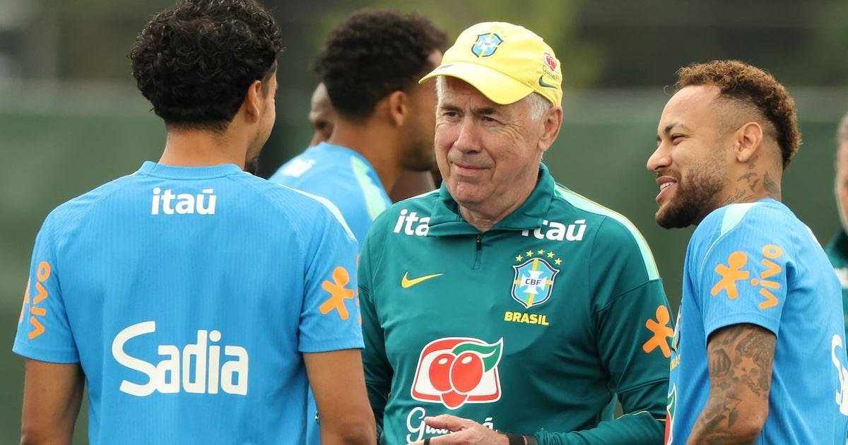 Ancelotti escala 15º time diferente em 15 jogos da seleção brasileira