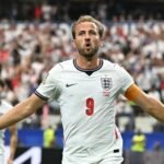 Harry Kane celebrates his second goal in England's victory over Croatia (Photo: Paul ELLIS/AFP)
