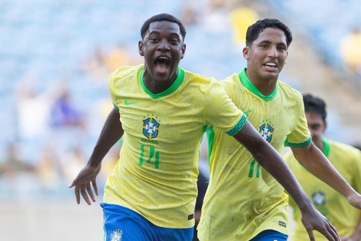 Brasil goleia Estados Unidos em amistoso preparatório para Copa do Mundo Sub-17