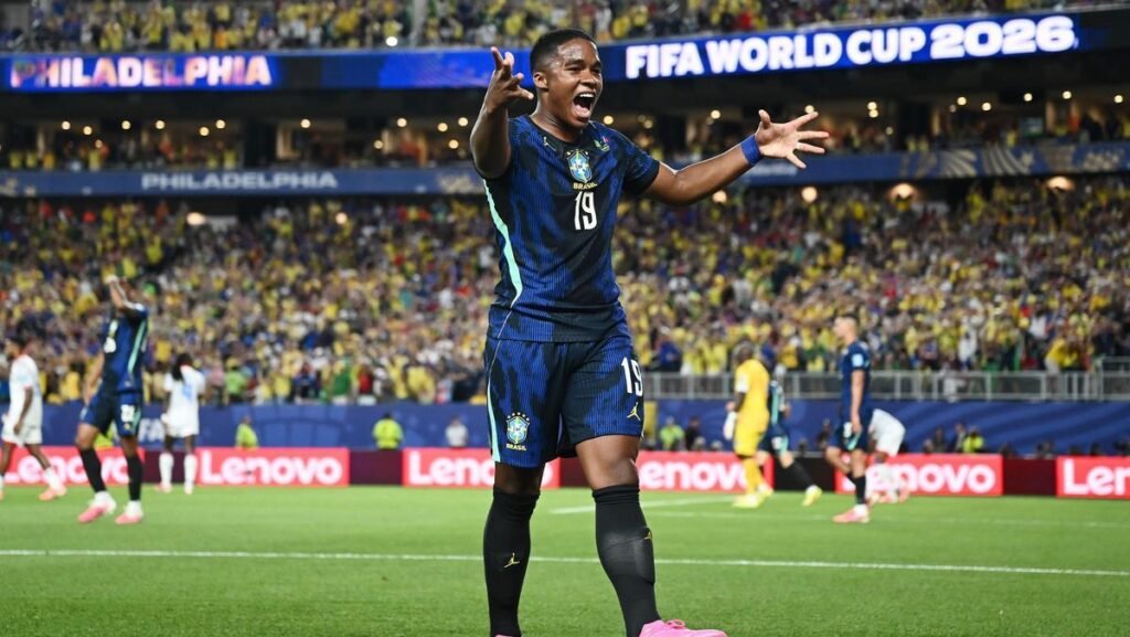 Endrick brilha em estreia na Copa e é chamado de "gênio" pela imprensa espanhola