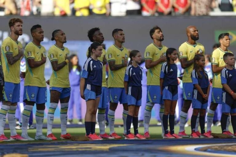 Brazil national team in their debut against Morocco. Photo: Disclosure/CBF