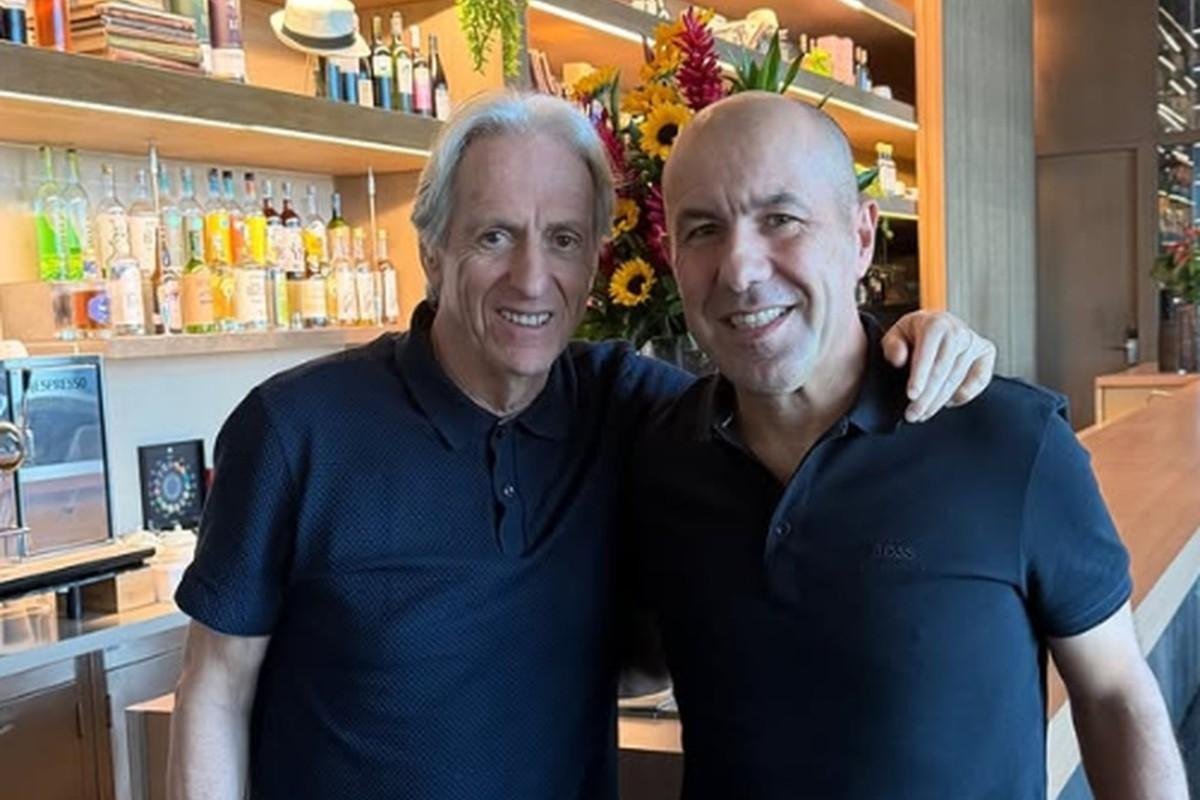 Leonardo Jardim e Jorge Jesus se reúnem no Rio de Janeiro durante férias do ídolo rubro-negro