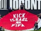 Manifestantes pedem expulsão de Israel da Fifa antes de estreia do Canadá na Copa