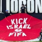 Manifestantes pedem expulsão de Israel da Fifa antes de estreia do Canadá na Copa