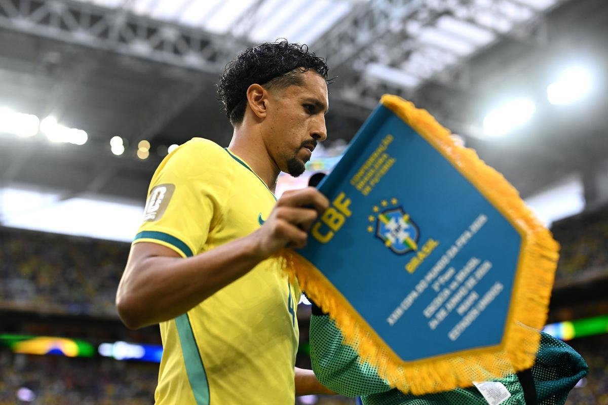 Marquinhos atinge 108 jogos pela Seleção e é o 2º zagueiro com mais partidas no estádio da estreia