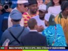 Neymar encontra Tom Brady e Travis Scott em jogo da Seleção; veja famosos no estádio