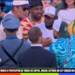 Neymar encontra Tom Brady e Travis Scott em jogo da Seleção; veja famosos no estádio