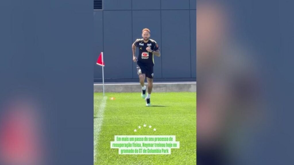 Neymar inicia trabalhos com bola nos Estados Unidos em etapa decisiva de recuperação