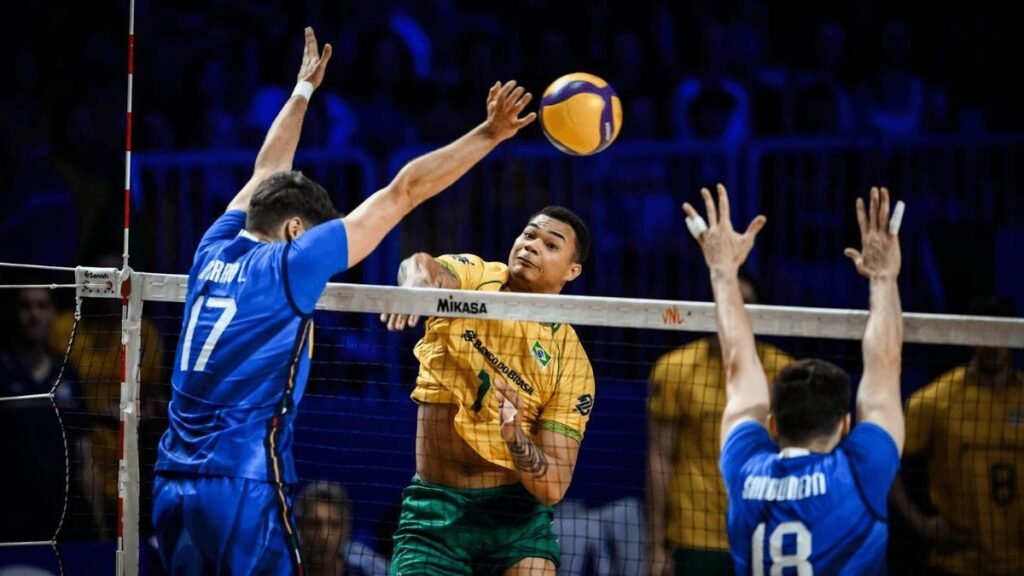 Seleção de vôlei perde para Eslovênia e vê vaga na fase final ameaçada