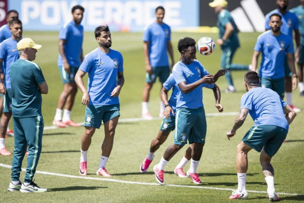 Seleção faz último treino secreto sob mistério de Ancelotti para estreia na Copa