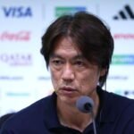 Hong Myung-Bo, South Korea's coach, took blame for the loss to South Africa — Photo: Julian Finney – FIFA/FIFA via Getty Images