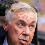 Brazil manager Carlo Ancelotti during the match against Scotland. Photo: Reuters/Sam Navarro