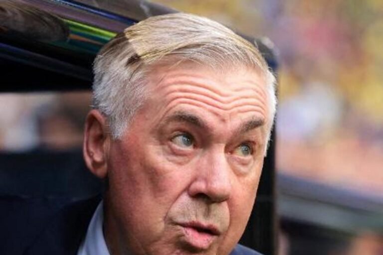 Brazil manager Carlo Ancelotti during the match against Scotland. Photo: Reuters/Sam Navarro