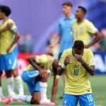 Neymar laments Brazil's elimination to Norway in the 2026 World Cup Round of 16. For the first time, Brazil, Germany, and Italy have missed the tournament's quarterfinals. Photo: Buda Mendes/Getty Images.