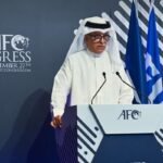Salman Bin Ibrahim Al-Khalifa during an AFC event. Photo: Disclosure/AFC / Esporte News Mundo