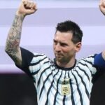 Messi emotionally celebrates Argentina's victory over Egypt at the World Cup. (Photo: Odd Andersen/AFP)