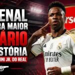 Arsenal mira Vini Jr com proposta salarial histórica