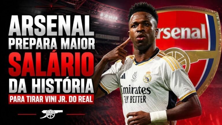 Arsenal mira Vini Jr com proposta salarial histórica