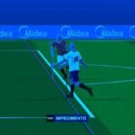 The VAR technology identified an offside by Erick Pulga in a play that would have tied the game for Bahia. Credit: Reproduction / Itatiaia