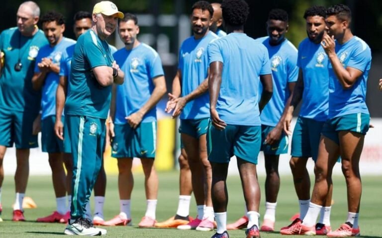 Carlo Ancelotti's Brazil national team continues its dream for a sixth title. (Photo: Rafael Ribeiro/CBF)