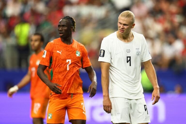 Norway national team during a match at the 2026 World Cup. Credit: Reproduction / GE