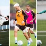 Photo: Gustavo Martins/Cruzeiro, Gilvan de Souza/Flamengo, and Cesar Greco/Palmeiras. Cruzeiro, Flamengo, and Palmeiras are playing today in the Brasileirão Serie A.