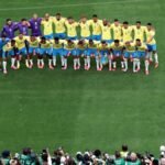 Brazil in the 2026 World Cup Round of 16 match. Photo: REUTERS/John Sibley