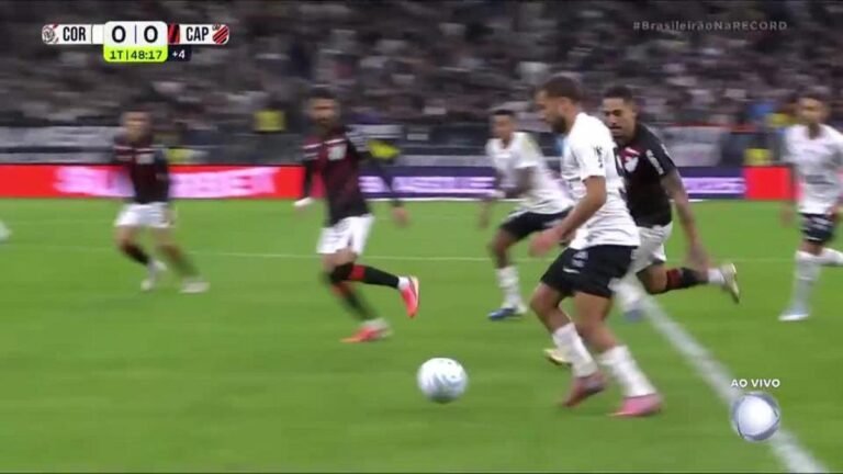 Corinthians 0-0 Athletico-PR match. Credit: Reproduction / R7 Esportes