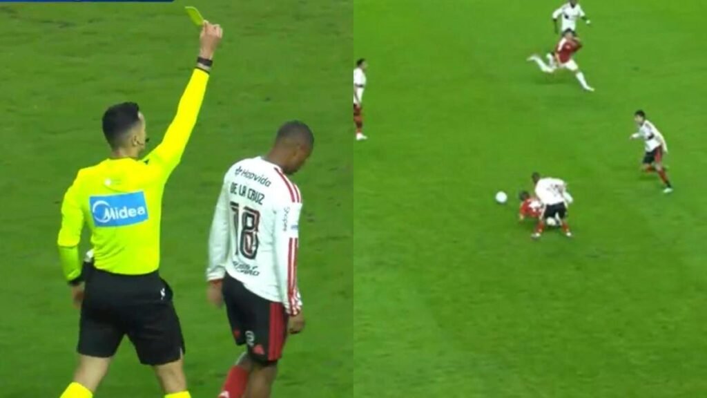 De La Cruz recebe terceiro amarelo e vira desfalque do Flamengo contra o Vitória