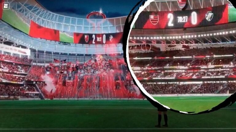 Luiz Eduardo Baptista, known as Bap, Flamengo's president, comments on the club's stadium construction plan. Credit: Reproduction / ESPN Brasil