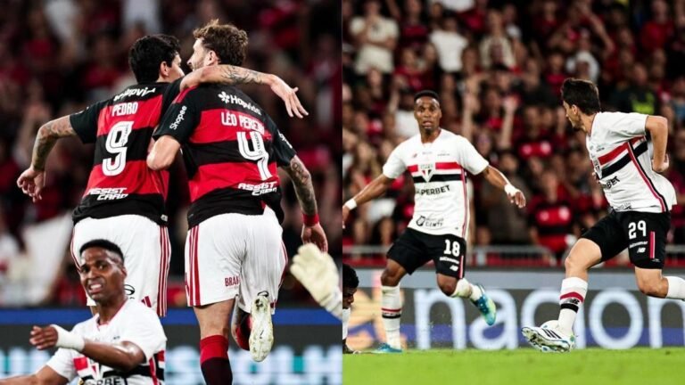 Flamengo empata com São Paulo diante de 70 mil torcedores no Maracanã