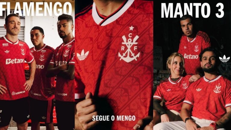 Flamengo lança terceira camisa retrô com valores e detalhes das versões disponíveis