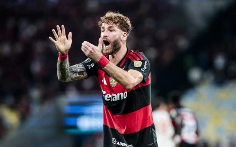Léo Pereira during a Flamengo match in the Libertadores. Photo: Gilvan de Souza/Flamengo