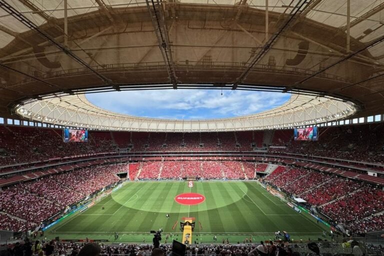 Mané Garrincha Stadium in Brasília, venue for the Flamengo vs. Olimpia match. Photo: Vitor Chirarolli