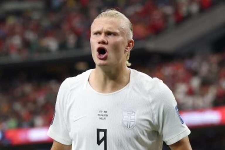 Erling Haaland, Norway forward, in action against Ivory Coast at the World Cup. Image: Michael Regan – FIFA via Getty Images