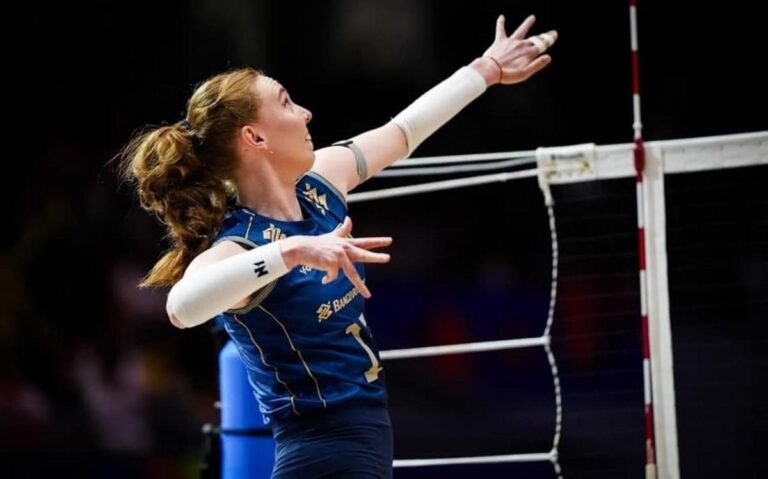 Júlia Bergmann was Brazil's top scorer in the victory over Japan at the VNL (Photo: Volleyball World)
