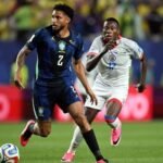 Éderson Silva in action during the match between Brazil and Haiti at the World Cup (Photo: Mauro PIMENTEL/AFP)