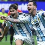 Lionel Messi celebrates a goal scored for Argentina against Egypt in the World Cup (Photo: Thomas Coex/AFP)